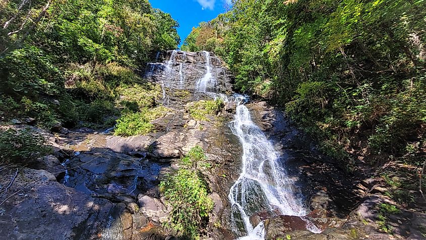 View of the Amicalola Falls at Amicalola Falls State Park