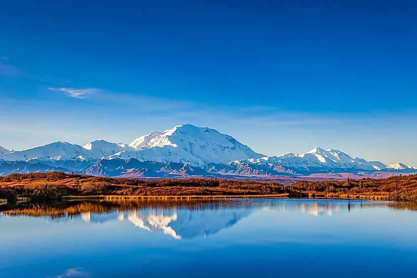 View of Mount Denali at Denali National Park and Preserve