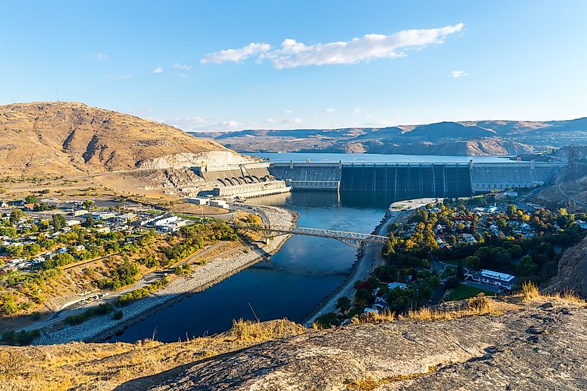 A view of Grand Coulee Dam