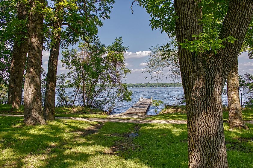 View of West Lake Okoboji at Gull Point State Park