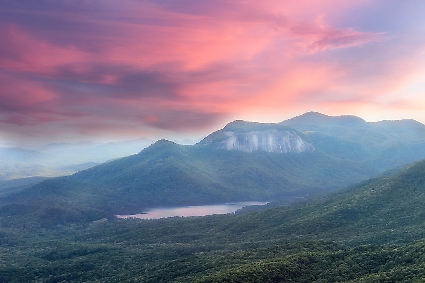 A view of the mountains at Caesars Head State Park