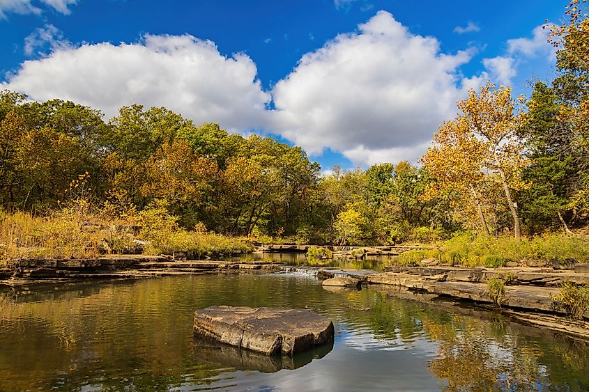 A view of Osage Hills State Park in Oklahoma