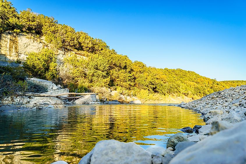 A view of the Paluxy River at Dinosaur Valley State Park