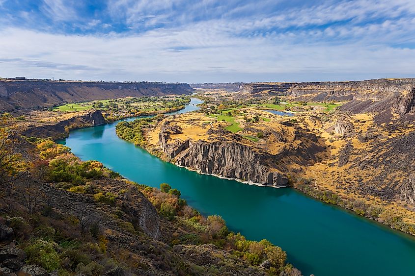 View of Snake River at Hells Canyon National Recreation Area & Wilderness