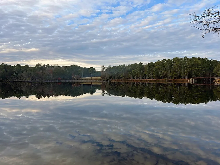 A view of Lake Juniper at Cheraw State Park