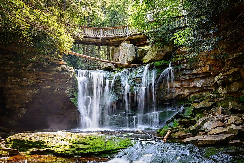 A view of the falls at Blackwater Falls State Park