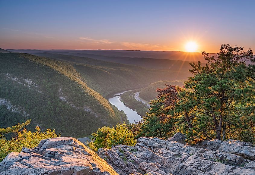 A view of the Delaware Water Gap Recreation Area