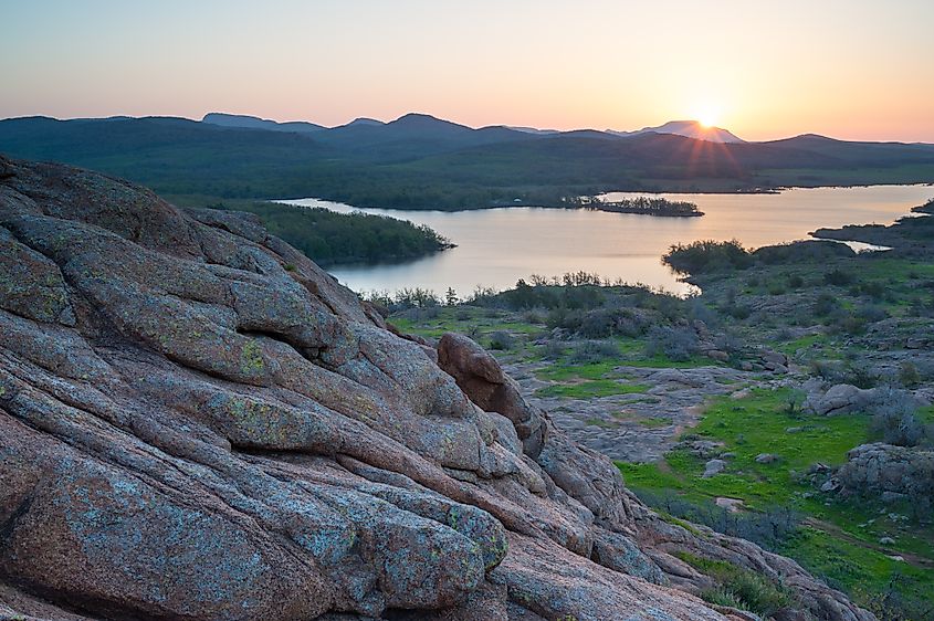 A view of the Wichita Mountains