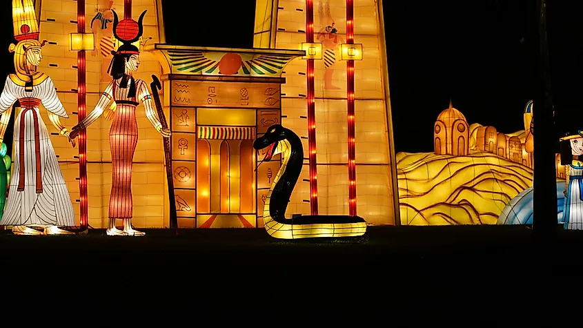 An Egyptian lantern festival