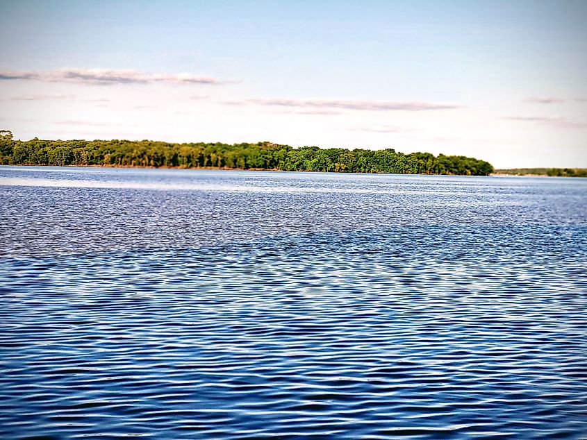 A view of Lake Thunderbird State Park